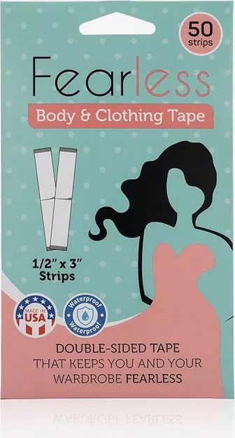 Fashion tape for bathroom basket at wedding to fix wardrobe malfunctions