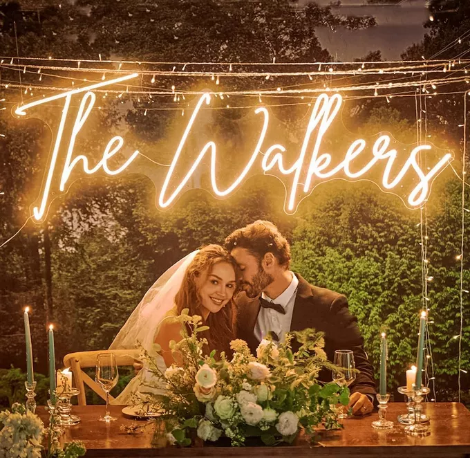 Neon wedding bar sign