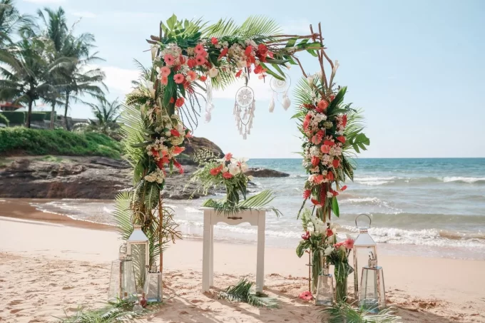 Planning a destination wedding with a romance beachy location