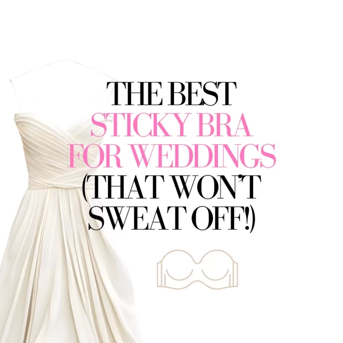 Sticky bra for wedding dress