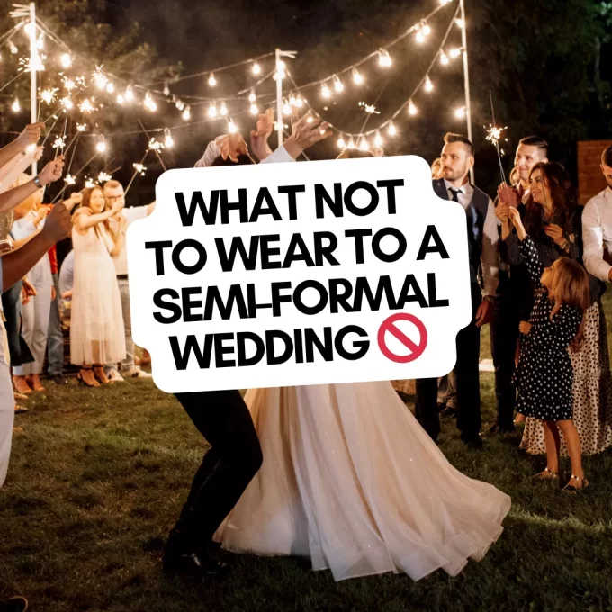 What guests should wear to a semi formal wedding