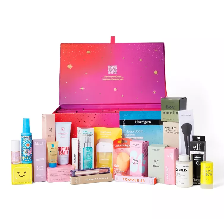 Amazon 2026 Beauty Advent Calendar with 25 full-size and mini beauty products