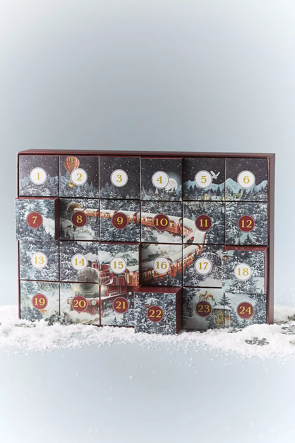 Anthropologie Winter Advent Calendar Jigsaw Puzzle with 1000 pieces and 24 daily boxes