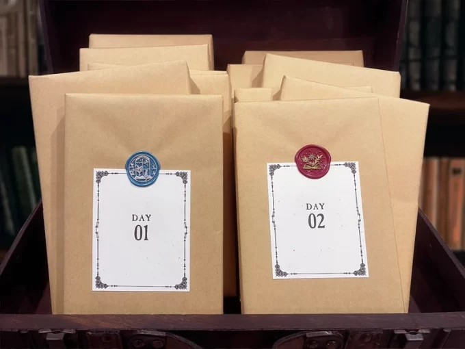 Blind book advent calendar