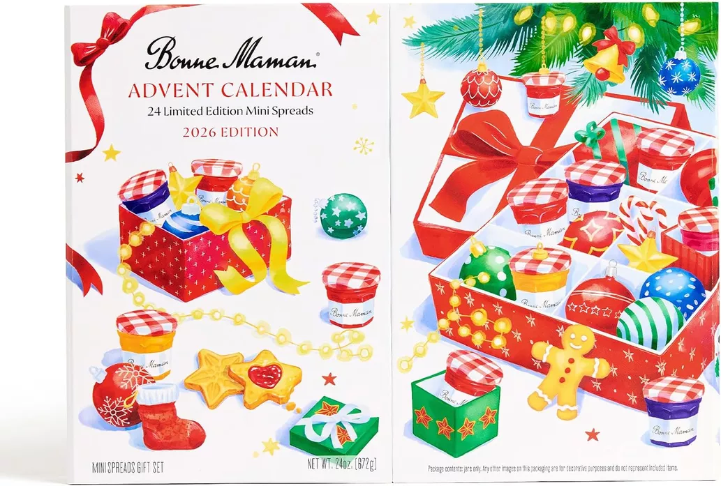 Bonne Maman 2026 Advent Calendar with 24 mini holiday spreads