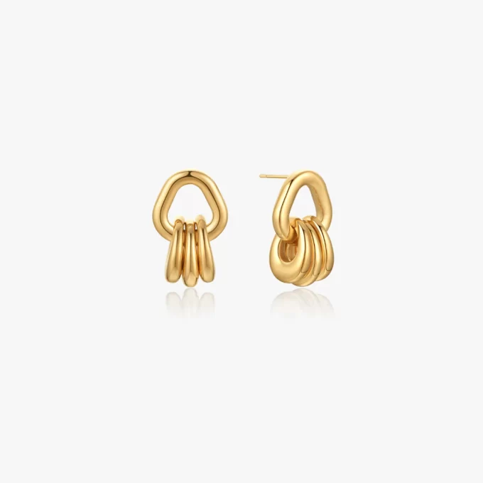 Stacked loops earrings