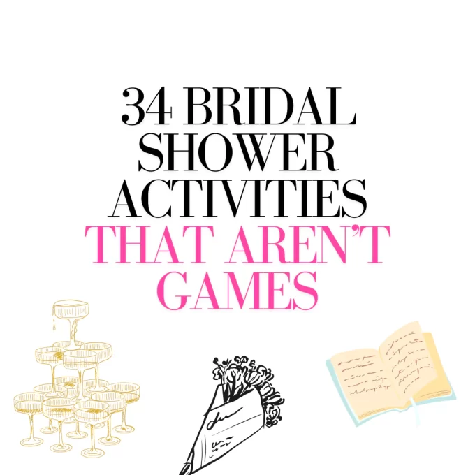 non-game bridal shower activities
