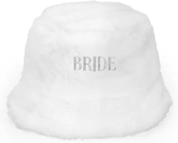Bride bucket hat for winter bachelorette party outfit