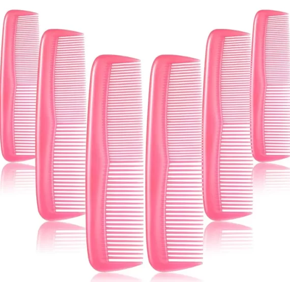 Hair combs in bulk pink color for bathrooms at your wedding