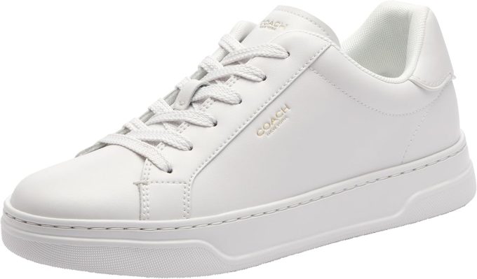 Coach white leather sneaker