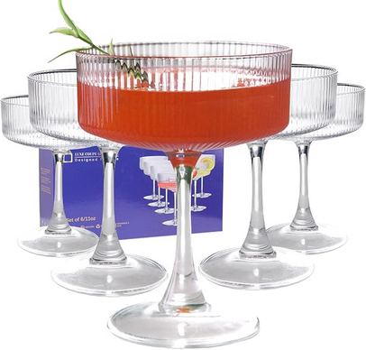 Coupe mocktail glasses