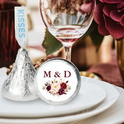 Hershey kiss chocolates stickers for wedding favors