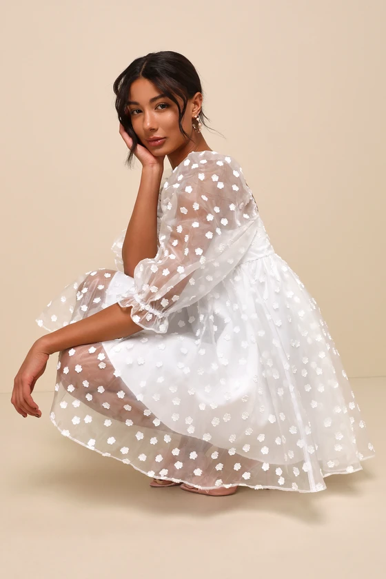 Organza babydoll dress