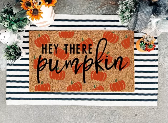 non-game bridal shower activity - painting doormats