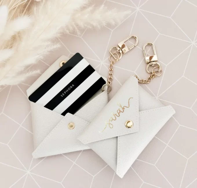 Bridesmaid wedding day gifts - gift card pouch