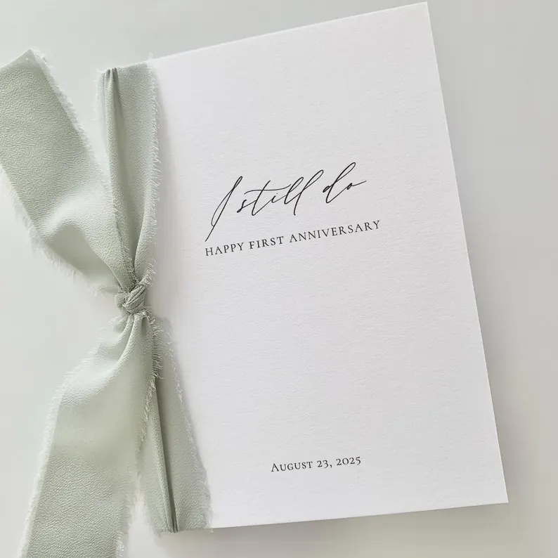 I Still Do paper anniversary gift booklet