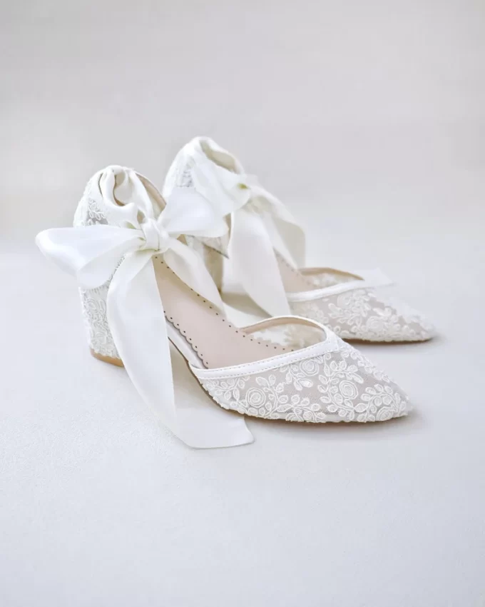almond toe lace kaileep wedding shoes