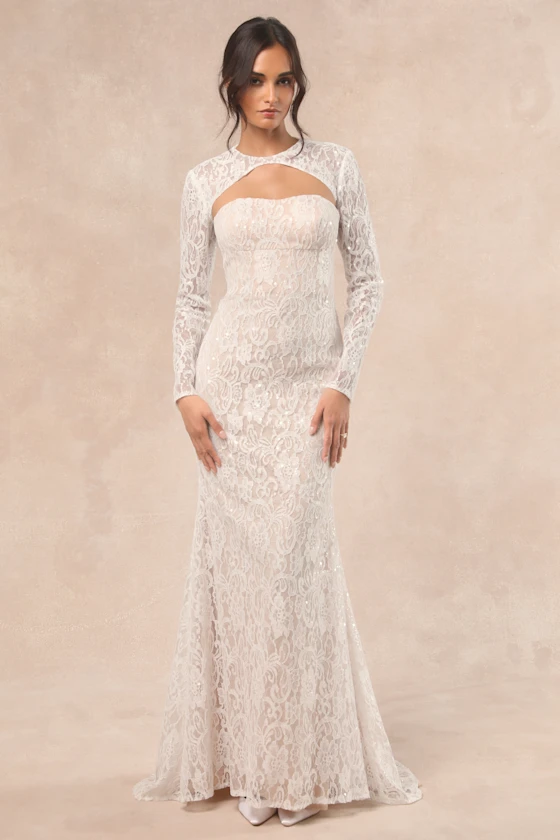 Lace bridal shrug