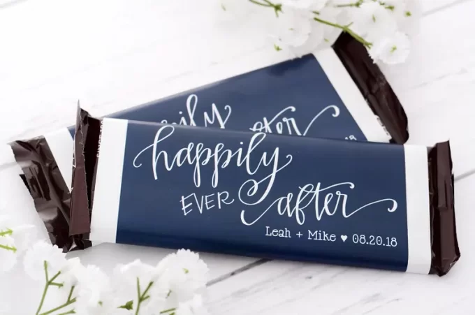 large candy bar favor wrapper for chocolates