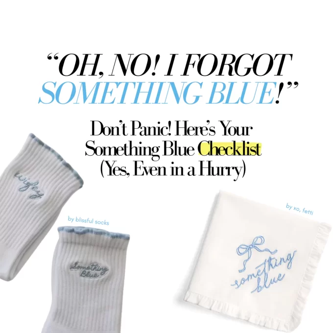 Last minute something blue ideas for the bride who forgot