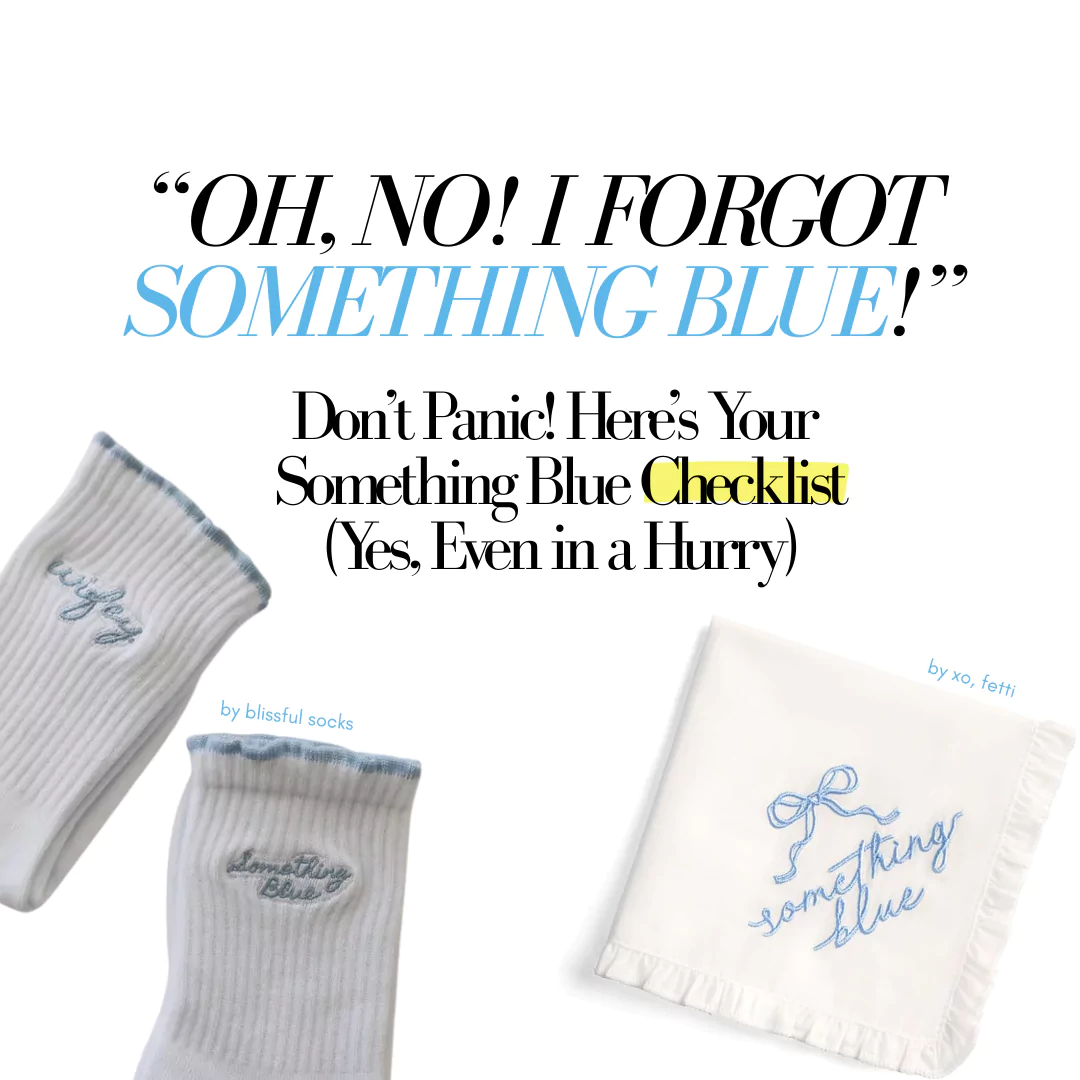 Last minute something blue ideas for the bride who forgot