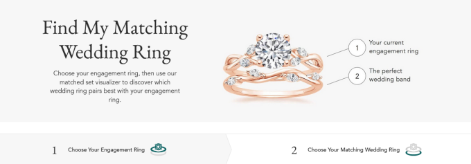 Match me with a wedding ring that goes with my engagement ring