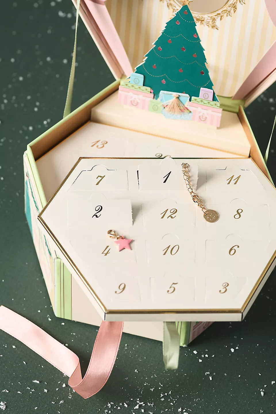 Meri Meri x Ladurée Charm Bracelet Advent Calendar with 24 jewelry surprises