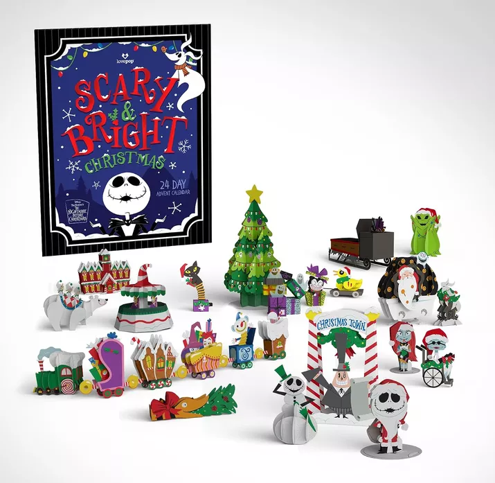 Disney The Nightmare Before Christmas Scary and Bright Advent Calendar with 24 pop-up surprises