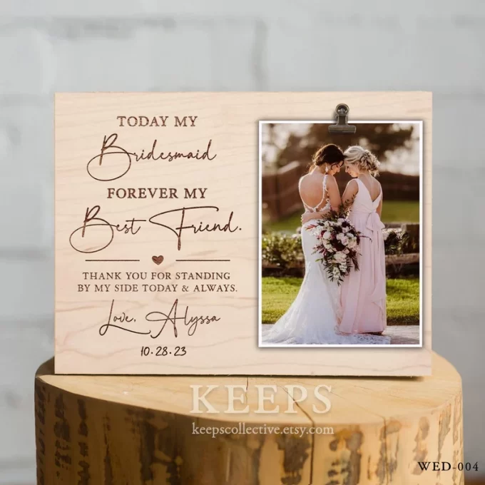Photo frame for bridesmaids