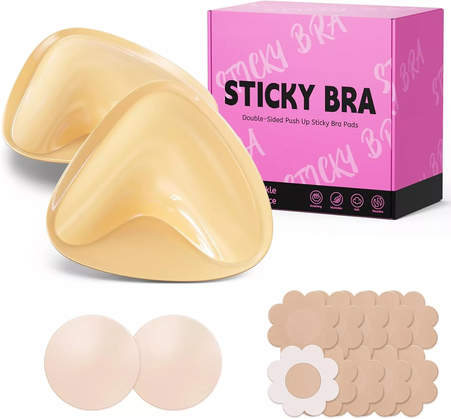 sticky bra push up inserts