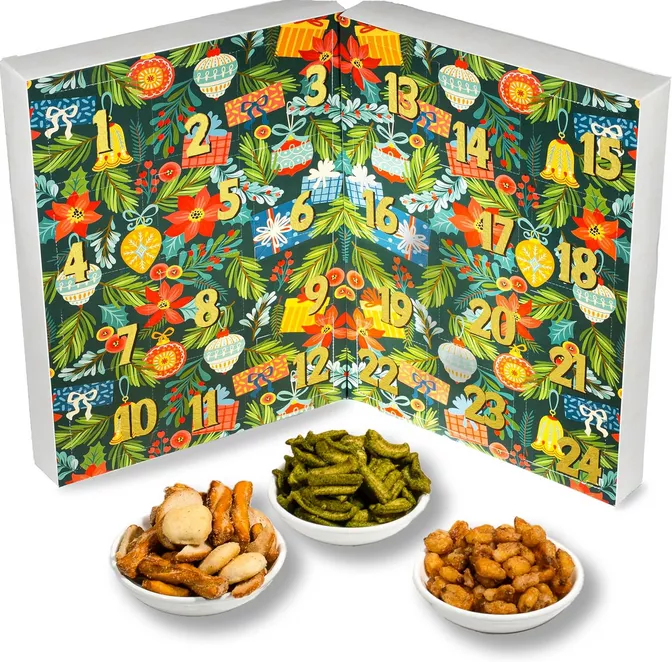 Savory snack gourmet advent calendar for foodies
