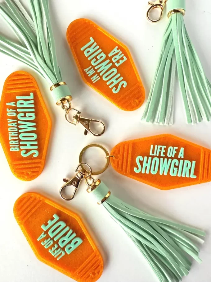 Showgirl keychains