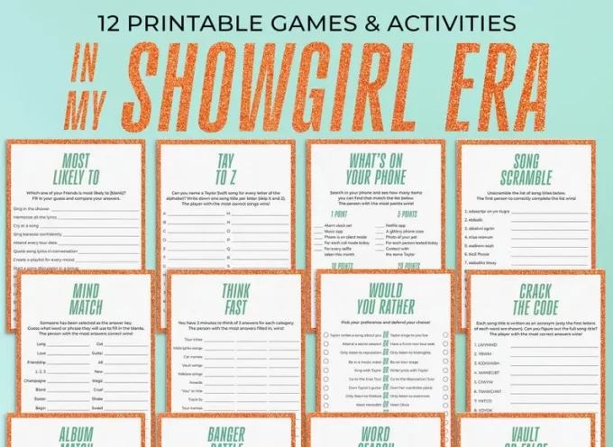 Showgirl bachelorette party games