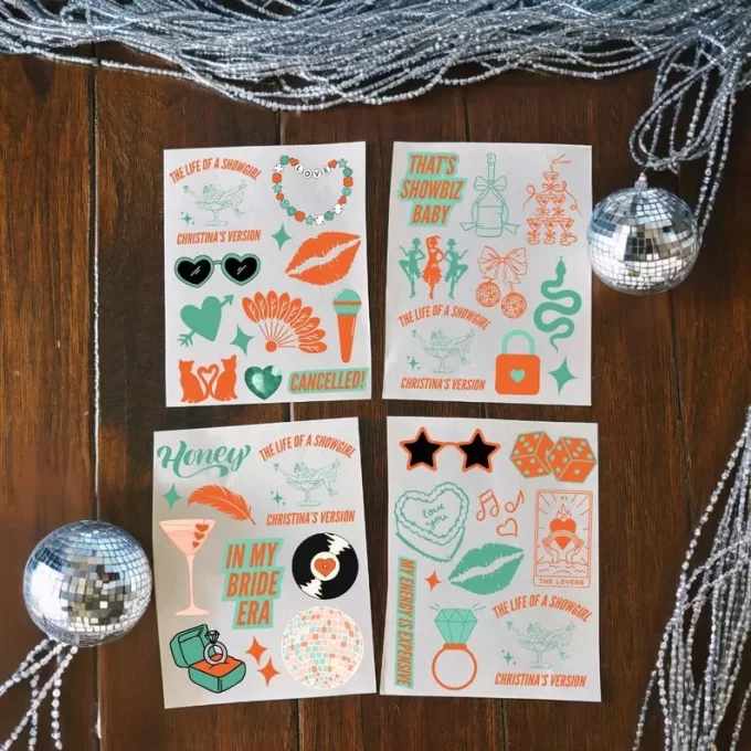 Showgirl bachelorette party tattoos