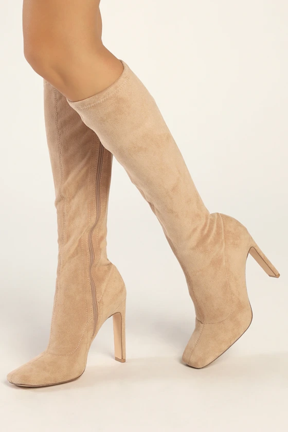 Stylish tall boots for cold bachelorette party attire