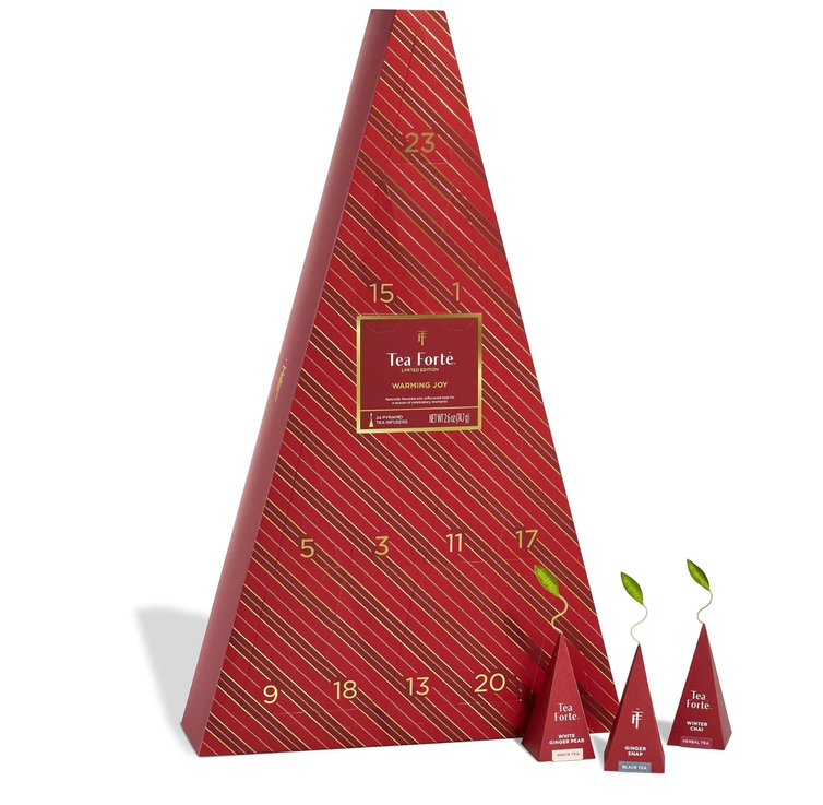 Tea Forté Warming Joy 2026 Advent Calendar with 24 assorted tea blends