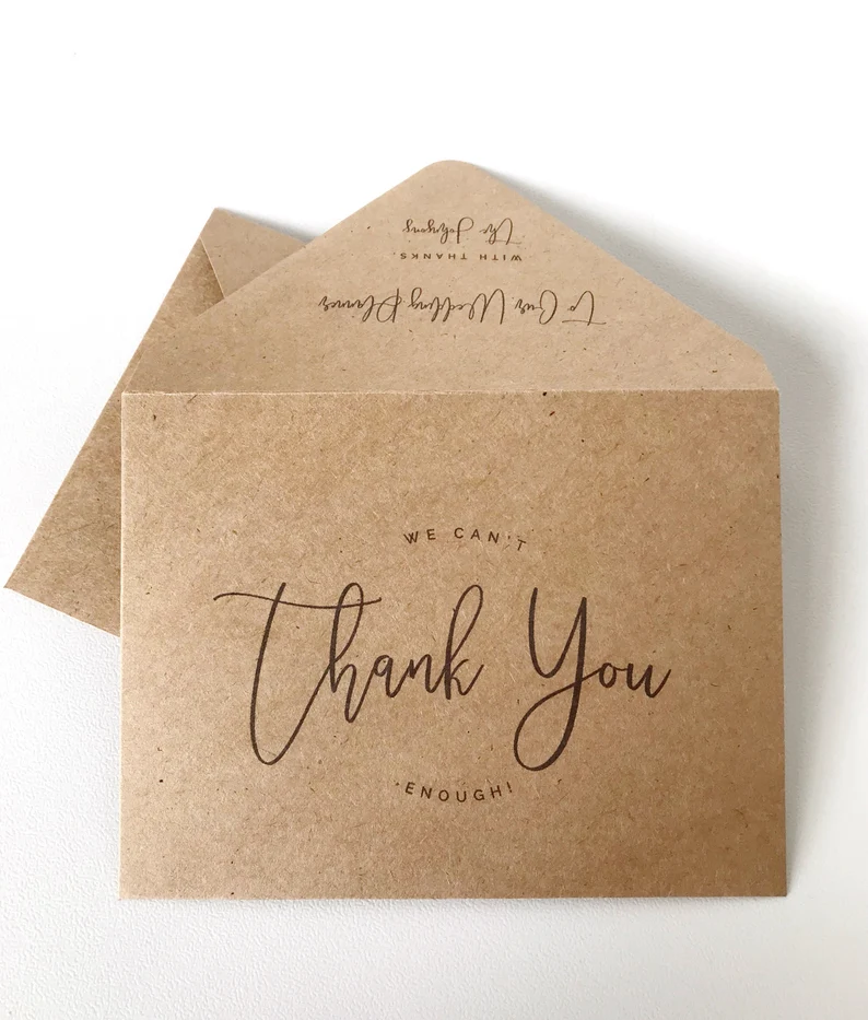 wedding tip envelopes