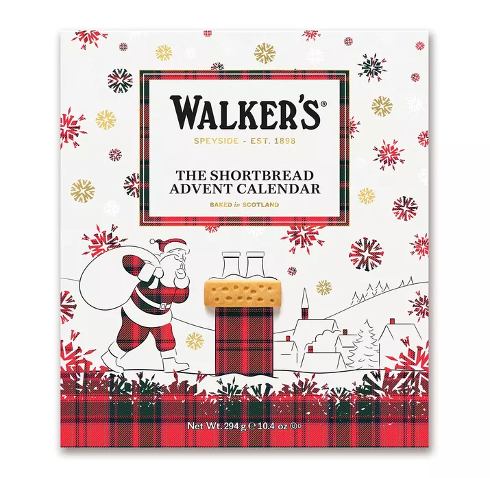 Walker's 2026 Limited Edition Shortbread Advent Calendar with 24 Scottish cookies