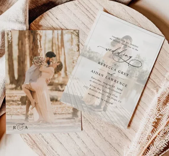 Custom wedding invitations on Zazzle