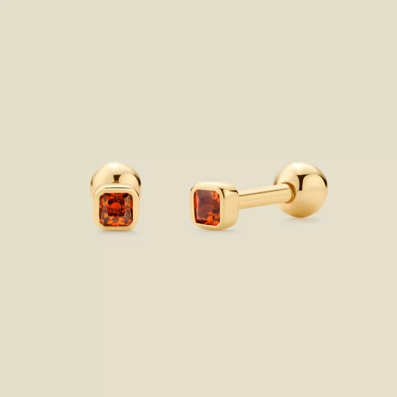 Birthstone stud earrings