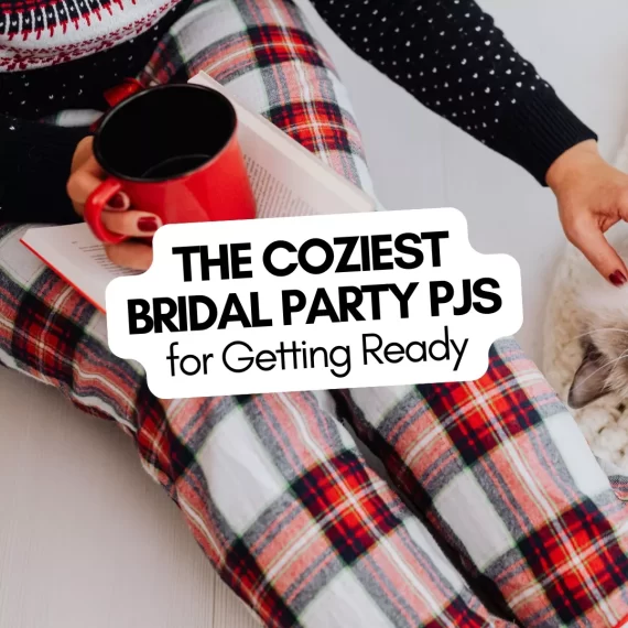 Flannel bridesmaid pjs for getting ready
