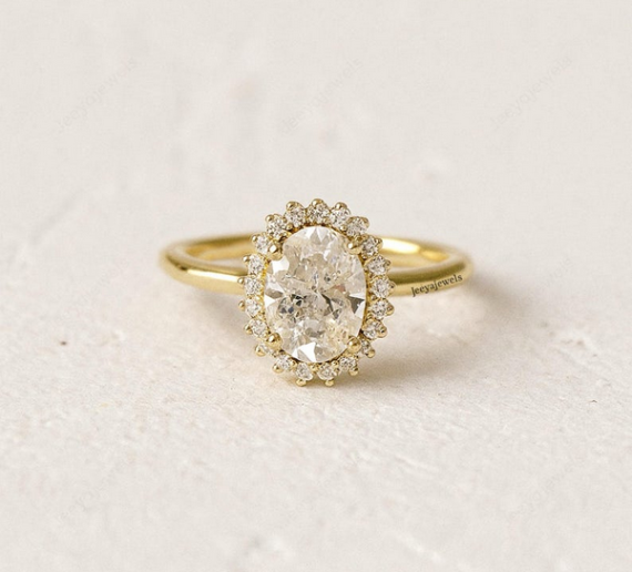 Close-up of engagement ring for travel safety