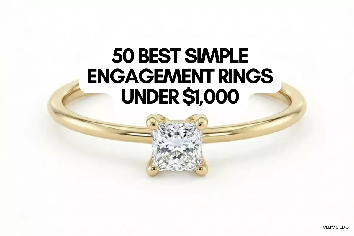 Simple engagement rings under $1,000