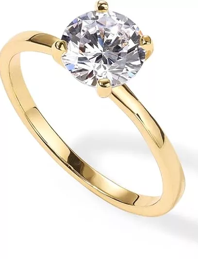 Solitaire travel engagement ring