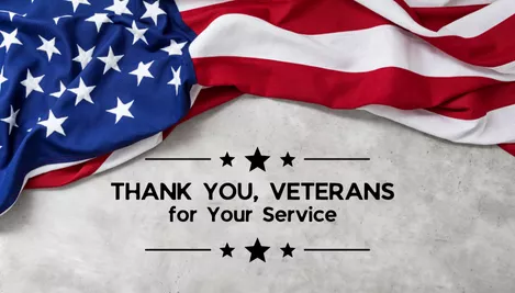 Thank you Veterans for your service - Veterans Day 2025