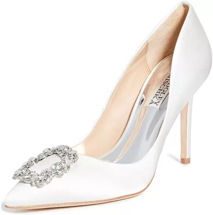 Stiletto wedding heels that are remarkably comfortable for all day wear