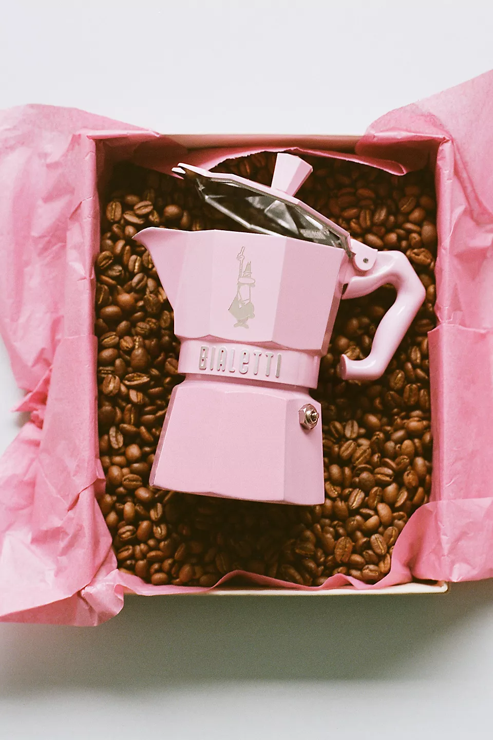 bialetti espresso maker in pink