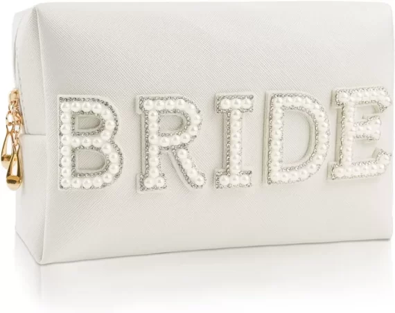 bride makeup bag - perfect for putting Christmas gifts for bride inside