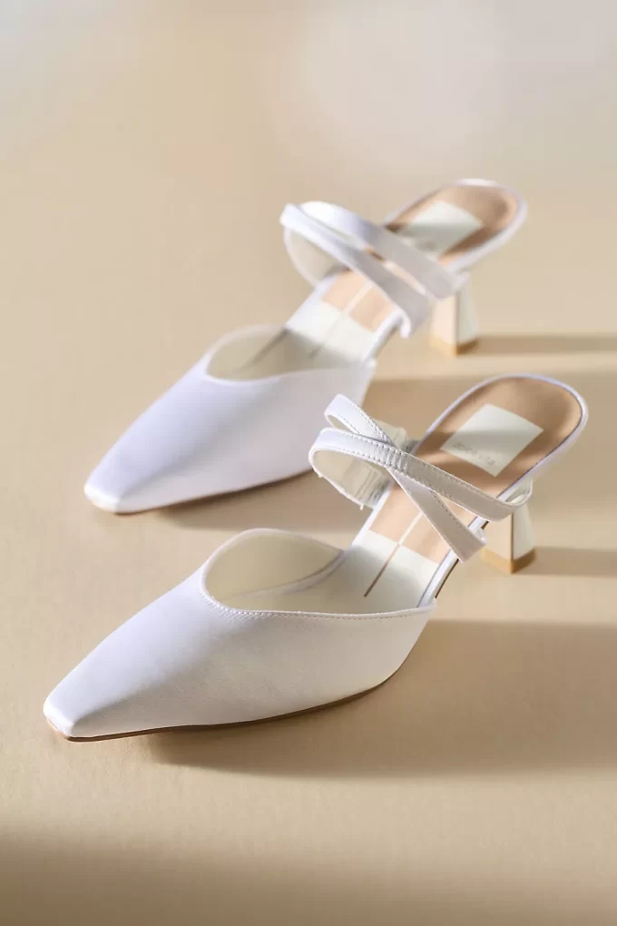 Dolce Vita pointed heel wedding open back mules for outdoor and garden weddings