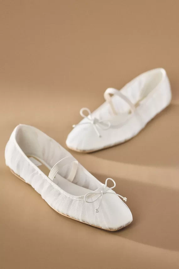 Tulle wrapped ballet flats by Dolce Vita, ideal for long wedding days
